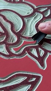 1M views · 1.4K reactions | What are you working on this week? ❤️ #carvingart #stressrelief #linocut #oddlysatisfying #arttherapy #printmaking | Illukace | Facebook