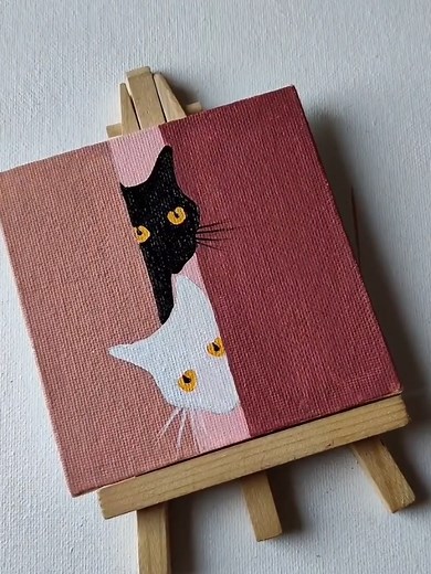 Two Moods, One Canvas: Couples Painting Idea