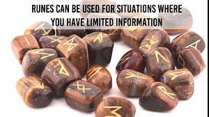 Healing Crystals India Runes, Crystals and Healing Stones Rune Set, Wicca Divination Rune Stones,Viking Runes,Pagan and Witchcraft Supplies,Runes for Beginners, Tiger Eye