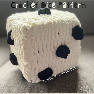 Crochet Dice Pattern! Crochet Jumbo Dice Pillow, Large Board Game Prop, US Crochet Terms - Etsy