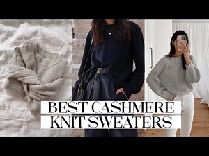 BEST CASHMERE KNIT SWEATERS [Best Basics - Minimalist Classic Style]