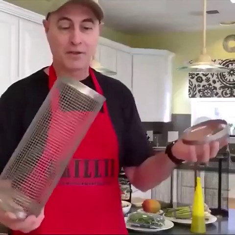 Rolling Grilling Basket，304 Round Stainless Steel BBQ Grill Basket，BBQ Grill Mesh，Grill Baskets for Outdoor Grill，Camping Barbecue Rack for Vegetables, French Fries, Fish (2, 7.87 * 3.9)