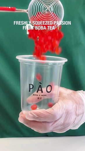 PAO is your go-to spot for a refreshing boba 🧋 Enjoy their freshly squeezed passion fruit Boba Tea at their goregous branch in 📍Majarrah, Sheikh Zayed. | Cairo Spots