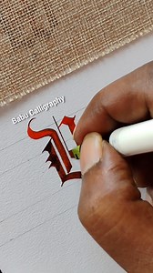 152K views · 646 reactions | How to write U simply. Gothic calligraphy. #calligraphy #gothic #Art #alphabet #handlettering | Babu Calligraphy | Facebook