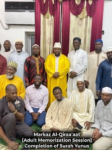 بسم الله الرحمن الرحيم قُلْ بِفَضْلِ ٱللَّهِ وَبِرَحْمَتِهِۦ فَبِذَٰلِكَ فَلْيَفْرَحُوا۟ هُوَ خَيْرٌ مِّمَّا يَجْمَعُونَ Say, "In the bounty of Allah and in His mercy- in that let them rejoice; it is better than what they accumulate." Alhamdulillah Rabbil aalameen, it is yet another milestone for our adult memorization group. Alhamdulillah we have added another surah to our quest for memorizing the Holy Qur'an; Surah Yunus .Alf alf Mabrook to our brothers, and my brother it is never late you can