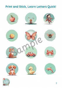 Alphabet Art Pack Stickers - Etsy