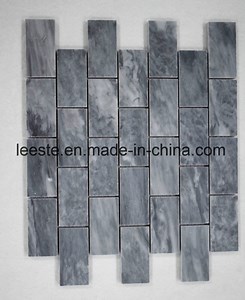 [Hot Item] High Quality Polished Marble Tiles Sunny Cloud Grey Marble Rectangle Shape Mosaic