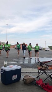 WHS Cheerleaders, having some fun at their car wash! | Wendover High School