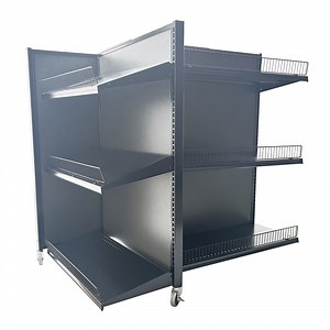 [Hot Item] Mobile Metal Rolling Gondola Shelving Rack for Retail Displays