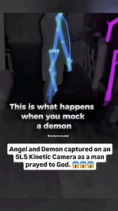 During a quiet moment of prayer, something truly bizarre was caught on an SLS Kinetic Camera. As a man knelt and prayed to God, two unknown, human-like figures suddenly appeared on the screen. These forms weren’t visible to the naked eye—only the camera picked them up. Moments later, after the man mockingly addressed a demonic presence, something terrifying happened: he was violently thrown onto the sofa by an unseen force. The chilling footage quickly went viral, sparking heated debate across s