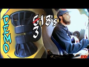Bass Cruise w/ EXO's 6 18's | 8 Logic F-31Hp Batteries w/ Crescendo PWX Speakers & FT1 Tweeters