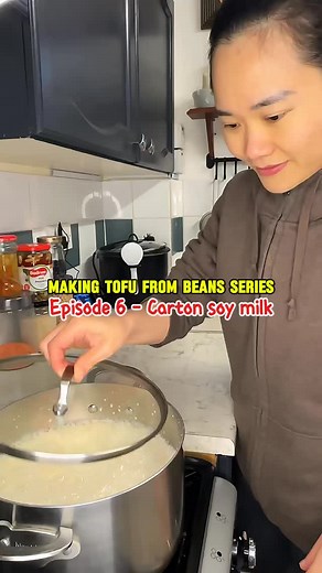 258K views · 2.2K reactions | Can you really make tofu from carton soy milk?  I tested 3 litres of cheap supermarket soymilk (no sugar added!), and the result surprised me! Homemade tofu, firmer, cheaper, and made right in my tiny UK kitchen. Save this for later, try it at home, and tag me if you made it! 李 #erinphamvn2uk #homemadetofu #soymilktofu | Erin Pham VN2UK | Facebook