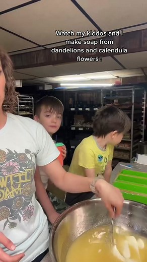 Homemade Dandelion and Calendula Soap Making Process