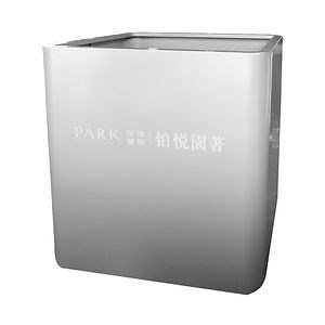 [Hot Item] Custom Logo Stainless Steel Planter Box XXL Outdoor Garden Park Flower Planting Box