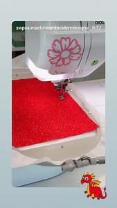 Sweet Pea Machine Embroidery on Reels