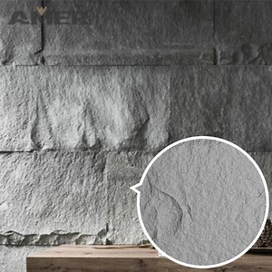 [Hot Item] Siding Stacked Stone Panels Shower Surround Walls Faux Artificial PU Stonevwall Panel