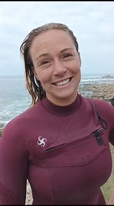Robyn Dodd becomes the 2nd Eden Surf Riders surfer to advance to tomorrow's finals in the Open women at Vic Bay Quad. Jeff Ayliffe saw the heat. ##vicbayquad24 #vicbay #surf | George Herald