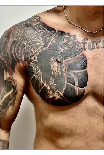 Japanese Cloud Background for Chest Tattoos