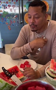 Terance Howard enjoying his success with some watermelon | Tap In With T.Vickz & Mrs.Dean