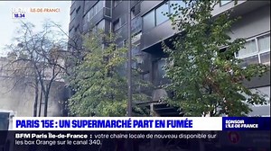 Un incendie a ravagé une supérette du 15e arrondissement de Paris ce jeudi 9 novembre, plusieurs habitants ont dû être évacués | BFM Paris Île-de-France