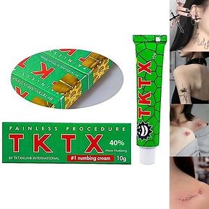 [Hot Item] Tktx Numbing Cream Green Tattoo Pain Relief Fast-Acting Effective Management 40% 55%
