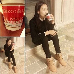 f(x)'s Victoria treats 'My Sassy Girl 2' cast and staff to coffee