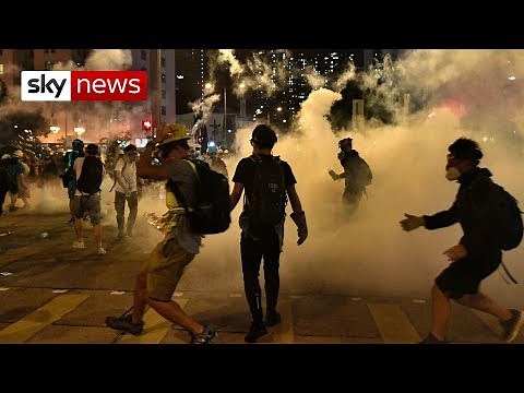 Police clash with Hong Kong protesters for ninth weekend