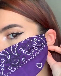 2.1K views · 24 reactions | Stay home and Make your own DIY face mask during #quarantine Tag a bestie to share it!! PS:This mask is not effective to protect you and your family. Please wear a surgical mask or N95 mask if you have to go out:) Cr:IG@bilintinamakeup #diyfacemask #coronatime | Belle Lily | Facebook