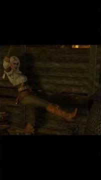 Geralt and Ciri blow off some steam #thewitcher