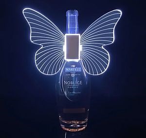 [Hot Item] Pretty LED Champagne Decoration Set Angel Seven Colors Butterfly Wings Lights Bar Ambiance Blast Glow Sticks