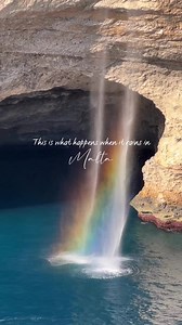 📍Malta has its own waterfall, Ras id-Dawwara🇲🇹 Thanks instagram.com/lara.goes.exploring for her video. #lovemalta #visitmalta #malta #malteseislans #malta2023 #waterfall | LoveMalta