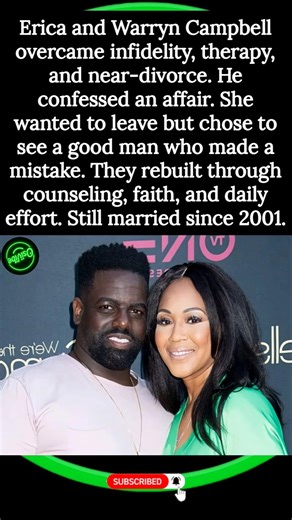 Erica Campbell & Warryn Campbell Overcame Infidelity 😳➡️ Stronger Than Ever ❤️ #osiivibe #foryou