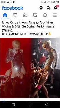 Miley Cyrus allows fans to touch her body.