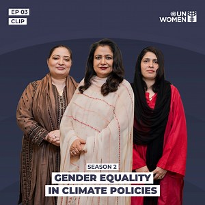 Can climate solutions truly succeed without gender equality? Learn in this exclusive podcast, how inclusive policies are an essential need when it comes to shaping a sustainable future for everyone. Watch more on our YouTube channel: https://bit.ly/3RyFc3J #COP29 #podcast #unwomen #unwomenpakistan #gendertalks | UN Women Pakistan