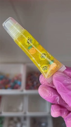Making SpongeBob lipgloss??! 😱💛 Totally obsessed with this idea already. You can probably guess the flavor hehe. #lipglossbusiness #lipglossjunkie #lipglosspoppin #lipglossvendor #beauty | Pipmine