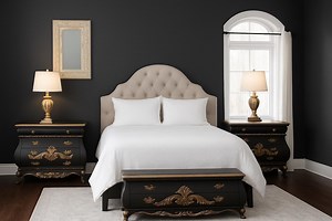 Luxury Hand -painted Bombe Nightstands-french Louis Style Pair(1950s-1960s) - Etsy