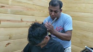 Action ASMR massage by asim barber | Home ASMR clinic