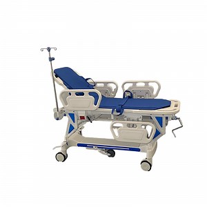 [Hot Item] ABS Plastic Emergency Trolley Hospital Patient Transfer Operating Bed Ambulance Stretcher Bedmade Durable Metal-Medicalpatient