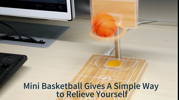 Bamboo Wireless Charger,Wooden Charging Station with Tabletop Wooden Board Tiny Basketball for Office Desk