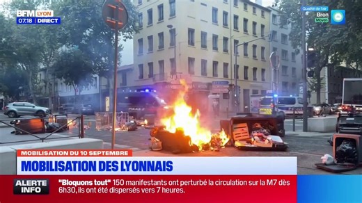 "Bloquons tout": des premières actions menées à Lyon en début de matinée