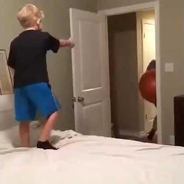 Kid Gets Hit By A Exercise Ball