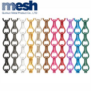 [Hot Item] Colorful Chain Link Fabric Curtains in Aluminum