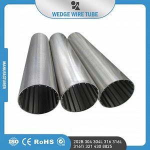 [Hot Item] SS304L Wedge Wire Screen Triangle Slot Water Well Screen Pipe for Borehole Drilling and Water Treatment