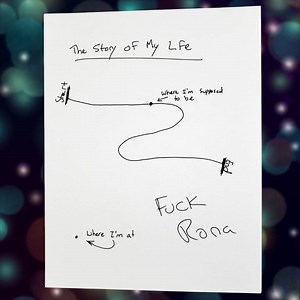 — The story of my life: Start ————[ ✖️ where I’m supposed to be ]—————— End ✖️ ← Where I’m at Fuck ‘Rona —- #strangersproject | The Strangers Project