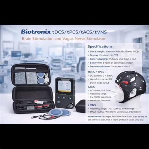 Biotronix Solution Forever® presents a clinically advanced 4-in-1 Brain & Nerve Stimulation System integrating tDCS, tACS, tPCS and tVNS within a single precision platform. Designed for structured neurological therapy, this system supports cortical modulation, neuroplasticity training, vagus nerve activation and comprehensive cognitive rehabilitation programs. With finely regulated microcurrent output and flexible stimulation parameters, the device ensures dependable performance across hospital 
