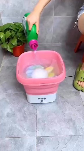Say goodbye to hand-washing! 👋 Now wash baby clothes, underwear & travel laundry in minutes ✅ Foldable | Portable | Deep Cleaning | Spin Dry 🌀 Perfect for Hostels, Travel & Small Homes! | Aladeen