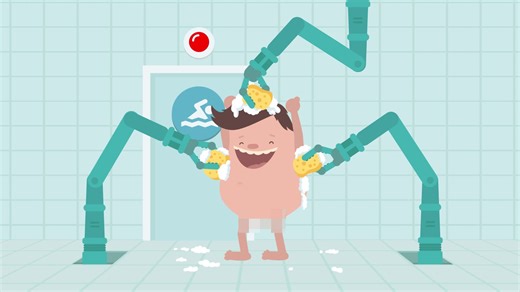 Nu är det höstlov och det är full fart i våra simhallar! 🌊 Under de kommande veckorna väntar massor av roliga aktiviteter i våra simhallar: kasta ärtpåsar på tvätta-rätt-tavlan, rita baciller i våra kreativa rithörnor och delta i tävlingar! Men glöm inte det viktigaste: att bli poolklar innan du hoppar i! 🧼✨ När du duschar ordentligt med tvål och schampo håller vi vattnet renare, minskar klorlukten och får en skönare badmiljö för alla. Syntolkning film: En pojke står i simhallens omklädningsru