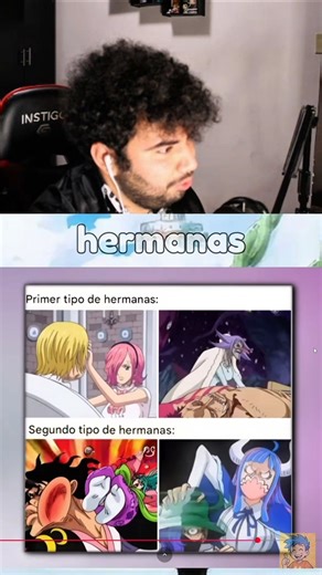 TIPOS DE HERMANAS en ONE PIECE 👀, ¿Todos tenemos la misma? #onepiece #onepieceanime #hermanas