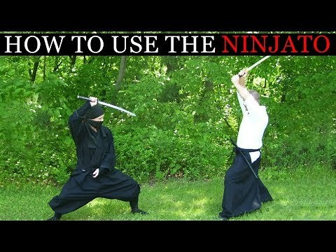 How To Use The Ninjato (Ninja Sword) Togakure Ryu Shinobigatana Training Techniques
