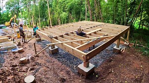 Installing the joist hangers | BeLoved Asheville